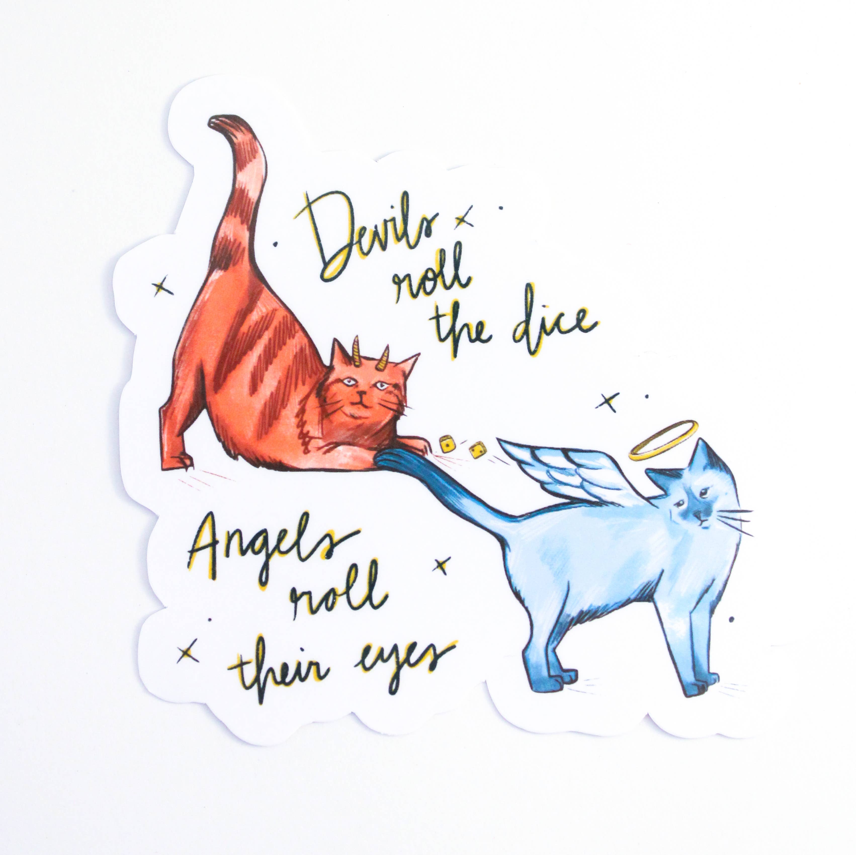 Amy Hartelust Art and Illustration - Wholesale Sticker - Cruel Summer Cat Vinyl Sticker