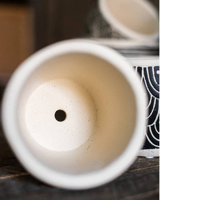 Rustic Reach - Wholesale Plant Pot - Geometric Art Concrete Flower Pot11