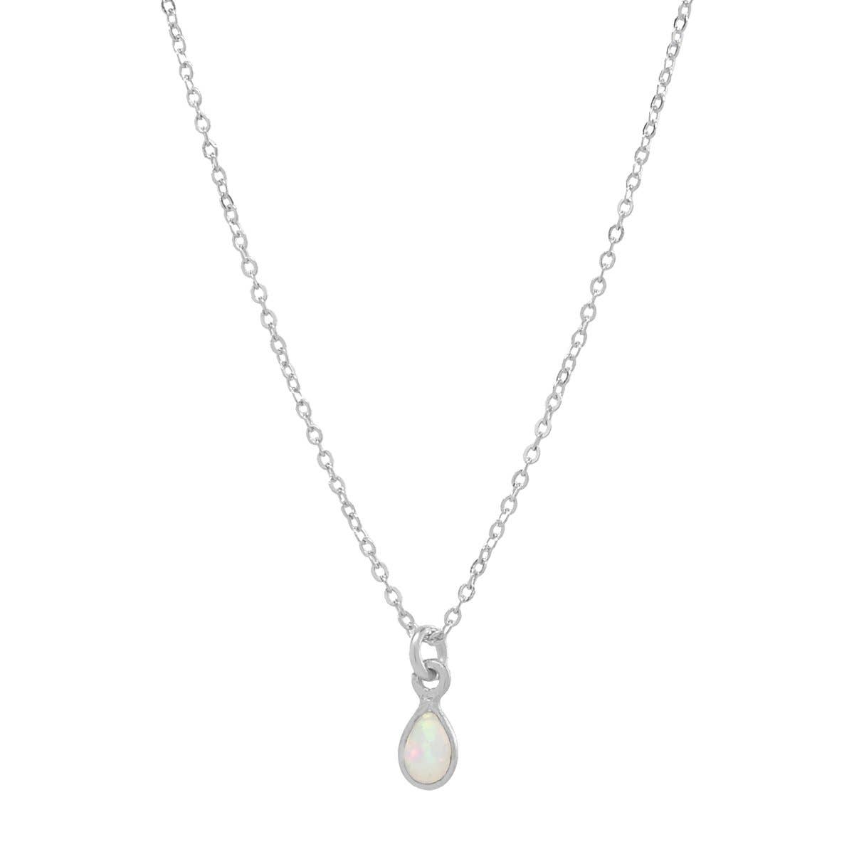 Ofina Jewelry - Wholesale Pendant/Charm Necklace - Elongated Teardrop Opal Necklace1