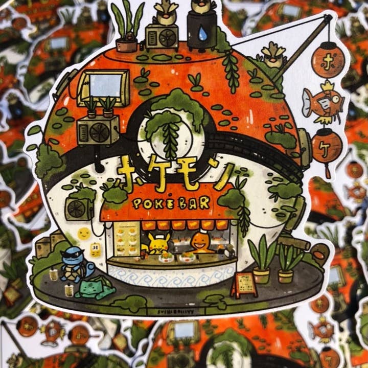 sushiboiiiyy - Wholesale Sticker - Pokebar Vinyl Sticker