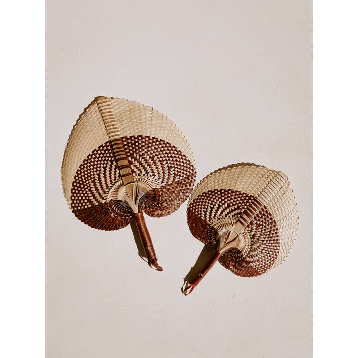 Village Thrive - Wholesale Wall Accent - Woven Paradisio Fan in Clay Ombre1