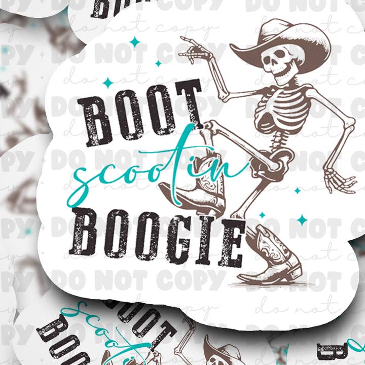 DC494 Autocollant découpé Boot scootin boogieeeee Délai de traitement de 3 à 5 jours ouvrables pour la vente par It's Transfer Time