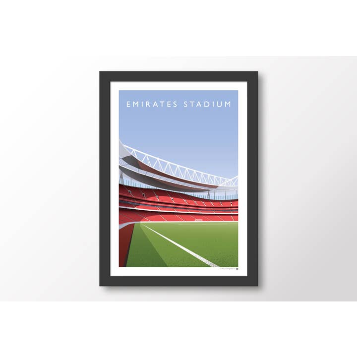 Matthew J I Wood Design & Illustration – wholesale Poster – Arsenal Emirates Stadium - North Bank Poster1