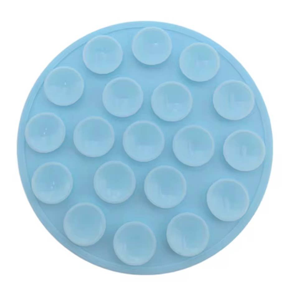 iconic mi - Wholesale Phone Grip - Phone Sticky Grip 2 Sided Suction Pad Round Blue2