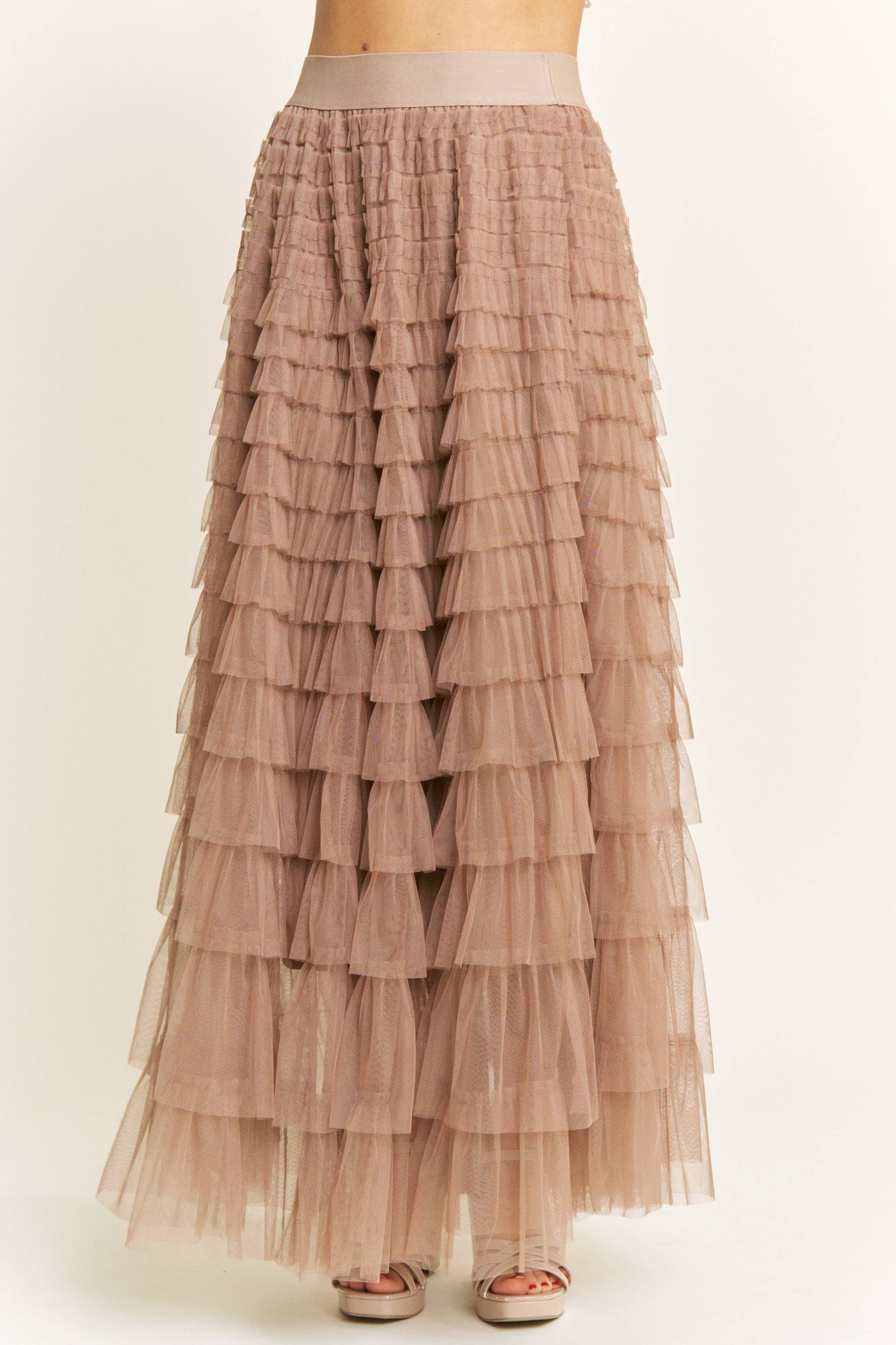 Sweet Generis - Vendita all'ingrosso Gonna - Donna - Gonna lunga a più strati in tulle a rete12