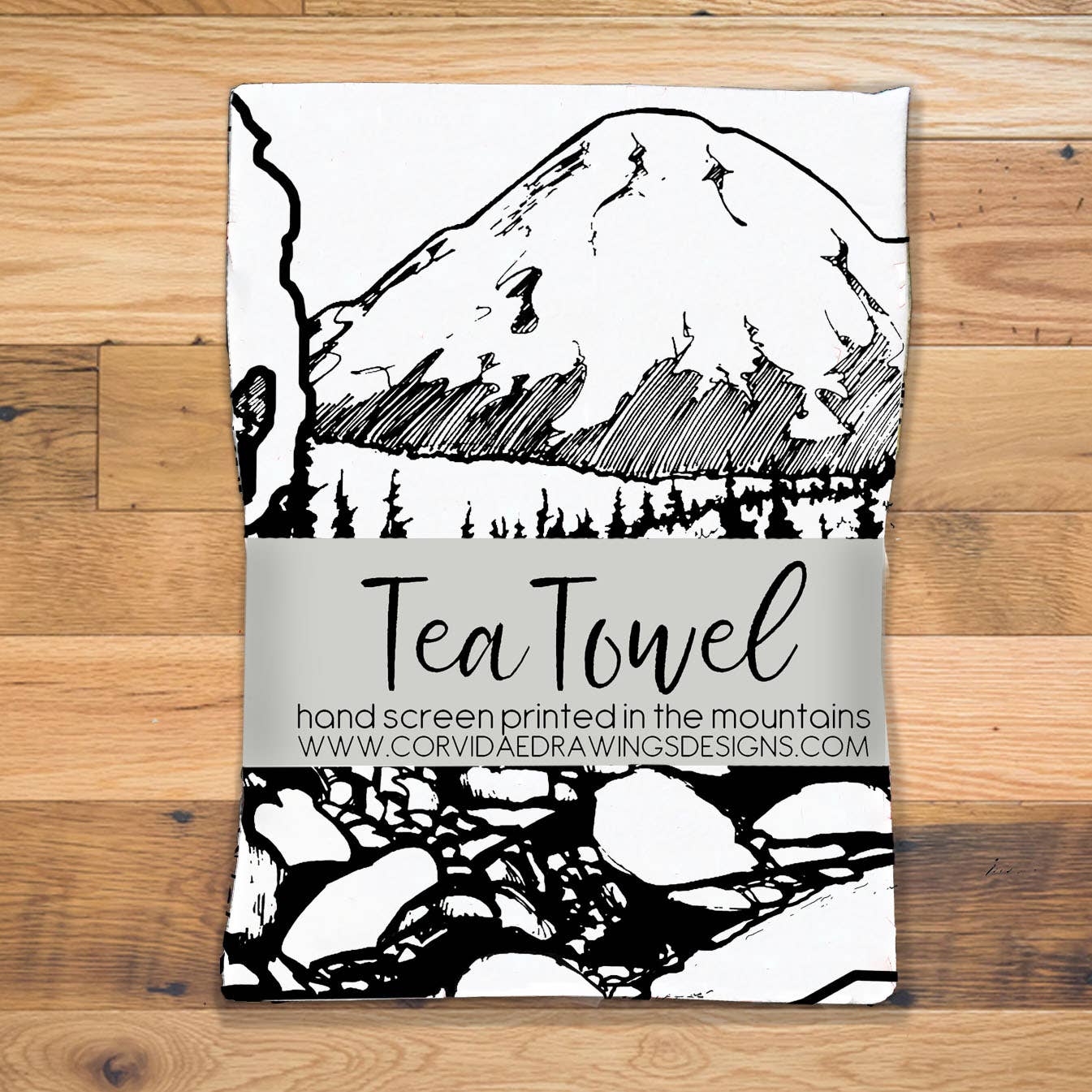 Corvidae drawings & designs - Wholesale Tea Towel - Washington Tea Towel2
