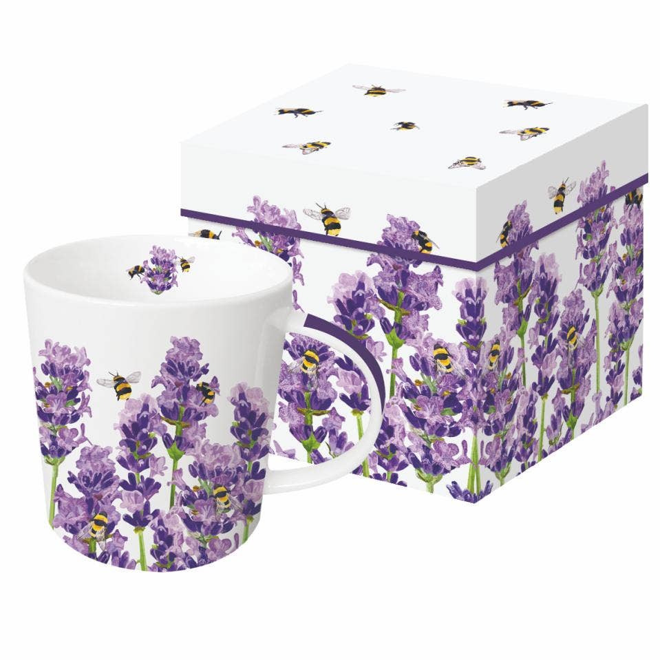 Paperproducts Design • Ambiente - Wholesale Coffee Mug - MUG IN GIFT BOX- BEES & LAVENDER0