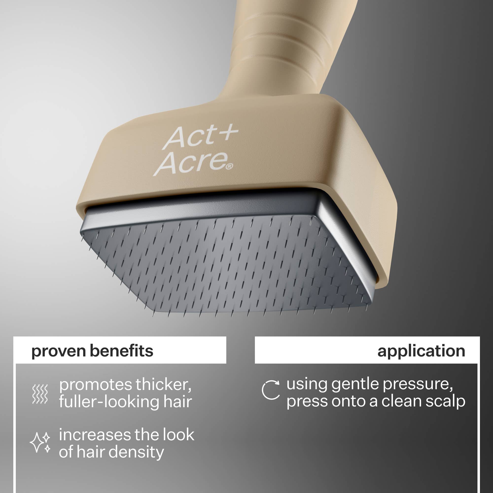 Act+Acre - Wholesale Hair Brush/Comb - Scalp Dermastamp for Thicker + Fuller Looking Hair3