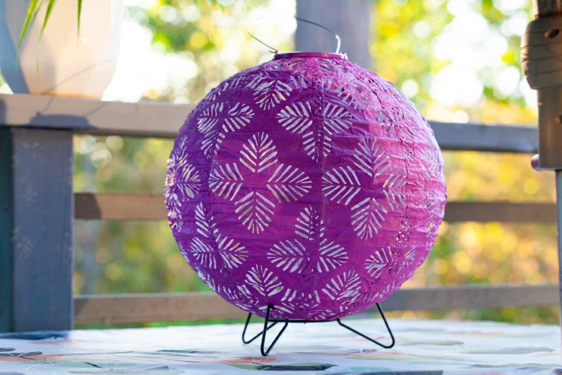 Allsop Home & Garden - Wholesale Outdoor/Lawn Light - Stella Brights 12" Globe Solar Lantern - Violet2