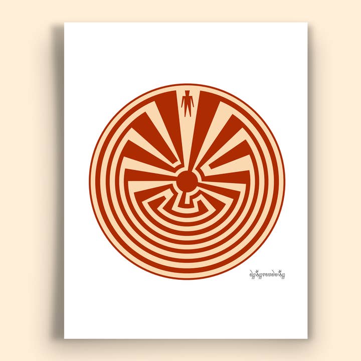 Fourth World Design - Wholesale Everyday Greeting Card - I'itoi Ki: Maze of Life
