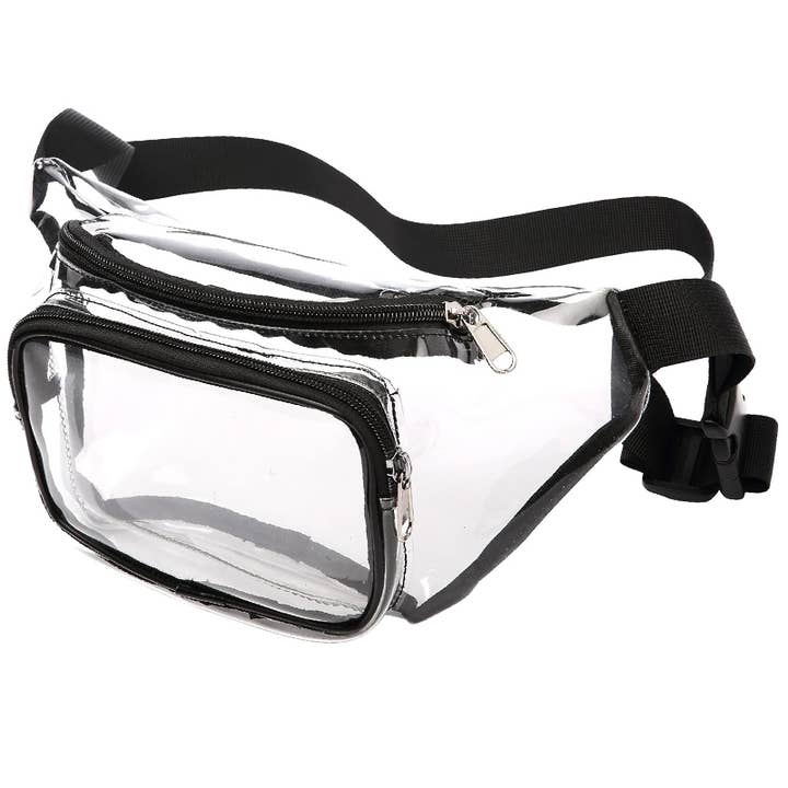 Cap Zone - Wholesale Belt Bag - Women's - Clear PVC Y2K Fashion Waist Bum Bag Fanny Pack