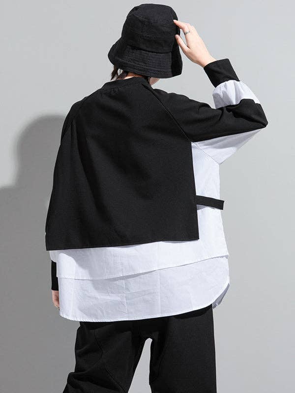 VividLux - Wholesale Overhemd met knopen - Dames - Originele valse twee T-shirttops14