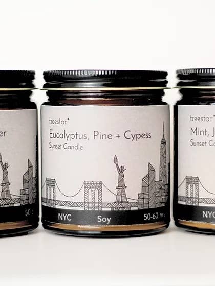 NYC Sunset Candle for wholesale by TREE*STAR