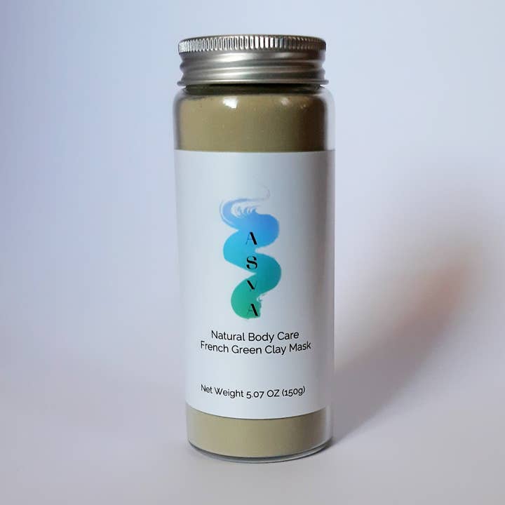 Masque à l'argile verte française pour la vente par Asya Natural Body Care