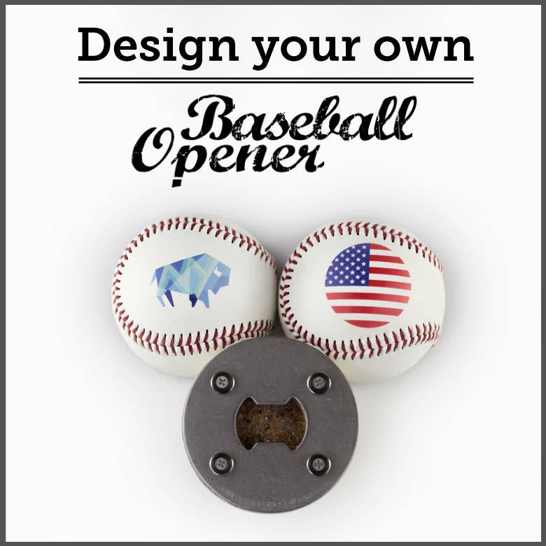 Buffalo Bottle Craft - Wholesale Bottle/Wine Opener - Baseball Bottle Opener, Baseball Gifts, Sports Gift8