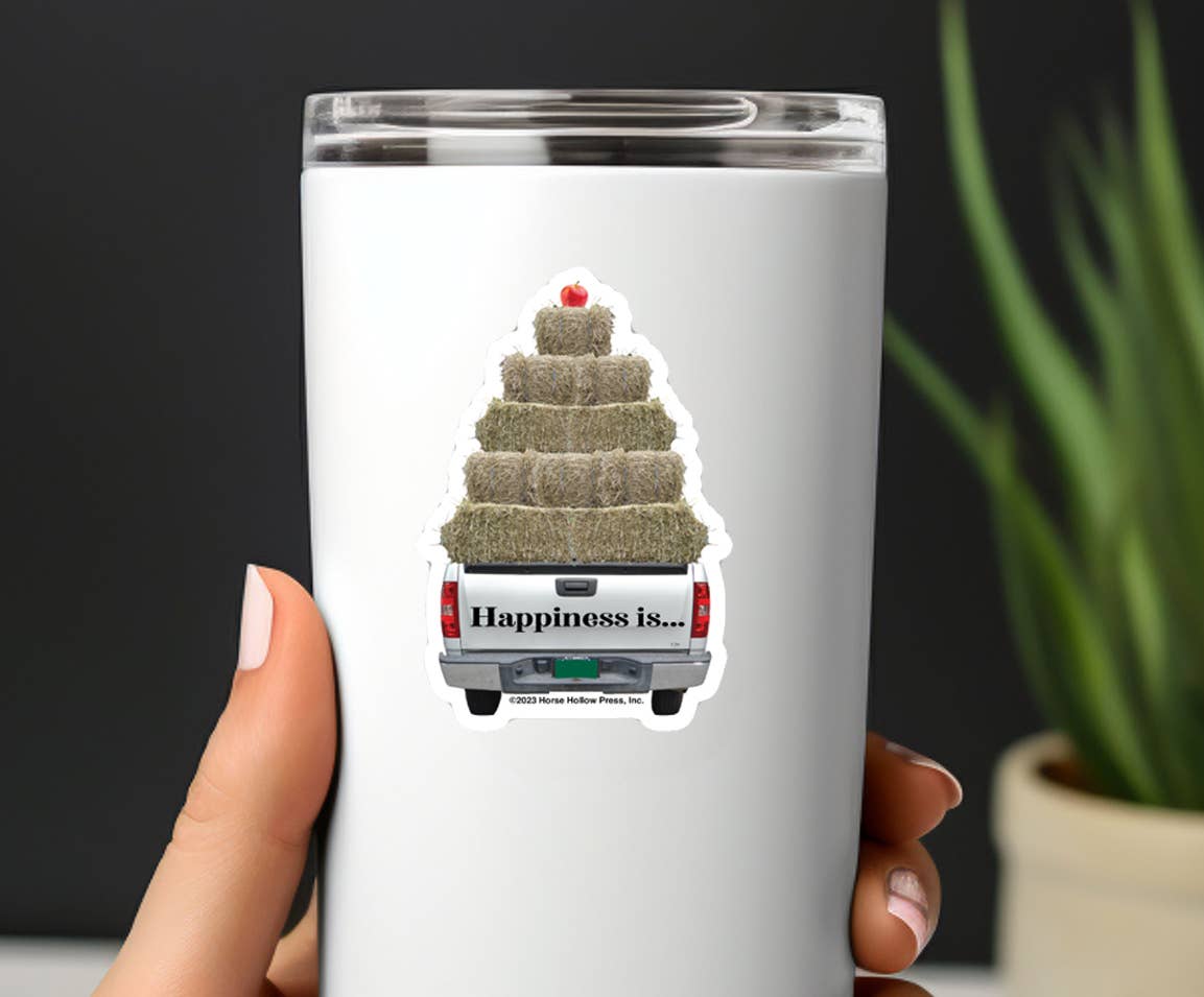 Horse Hollow Press - Wholesale Sticker - 3" Tumbler Horse Sticker / Hay Truck Farmer / WATERPROOF