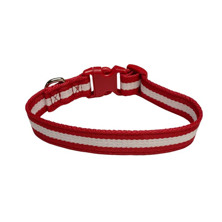 RED WHITE MARCO COLLAR RED/WHITE for wholesale on Faire
