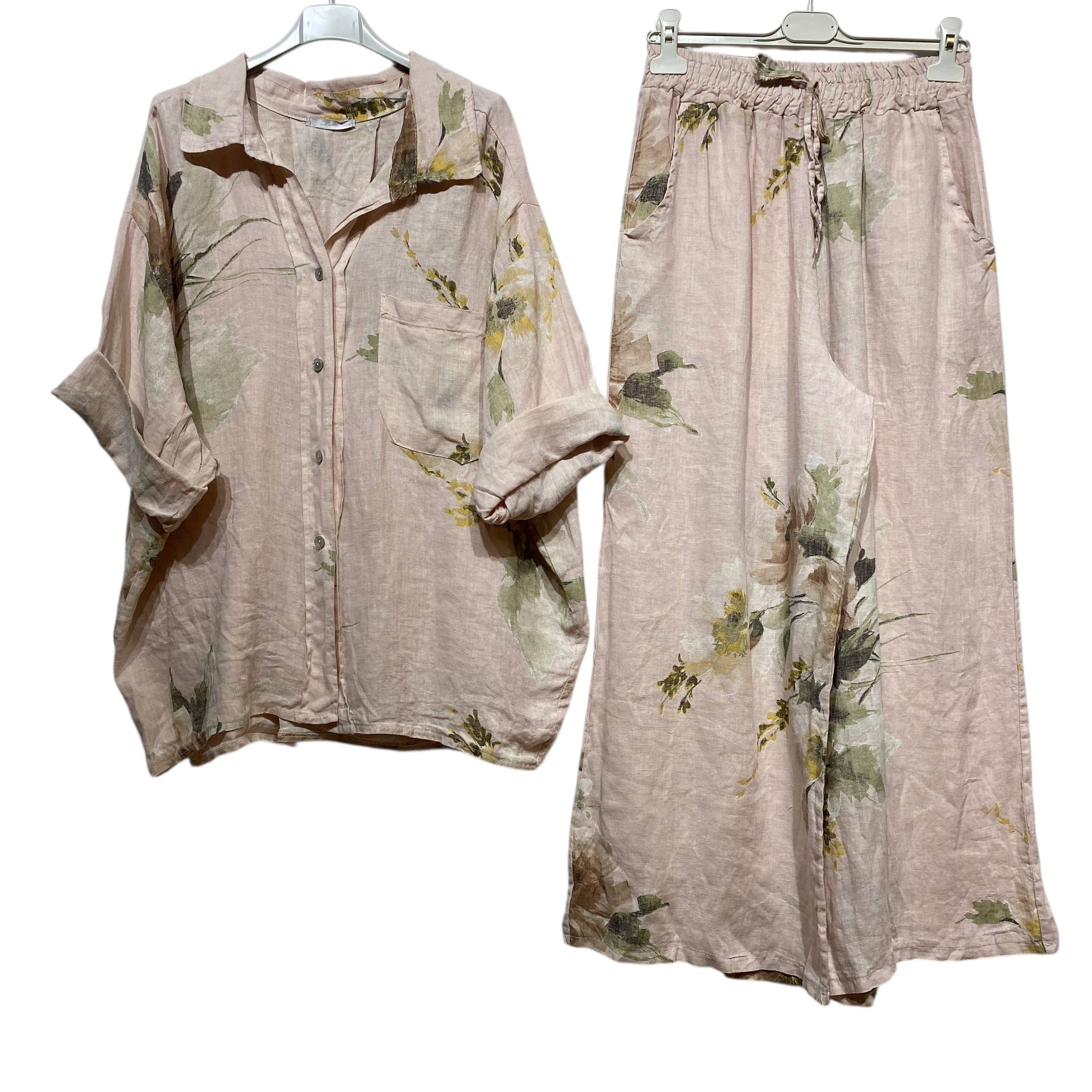 LINEN & COTTON HOUSE - Wholesale Jumpsuit - Women's - SET 100% LINEN 350 + 529926