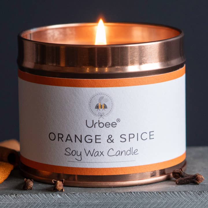 Orange & Spice - Soy candle - 200ml for wholesale by Urbee