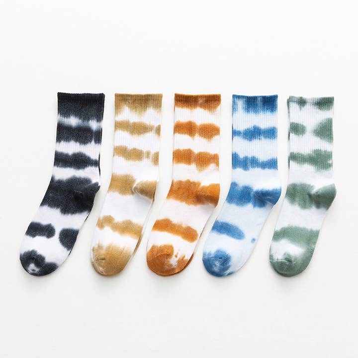 SIMPLE TIE-DYED HIGH-TOP SOCKS_CWMS0263 for wholesale by ACCITY