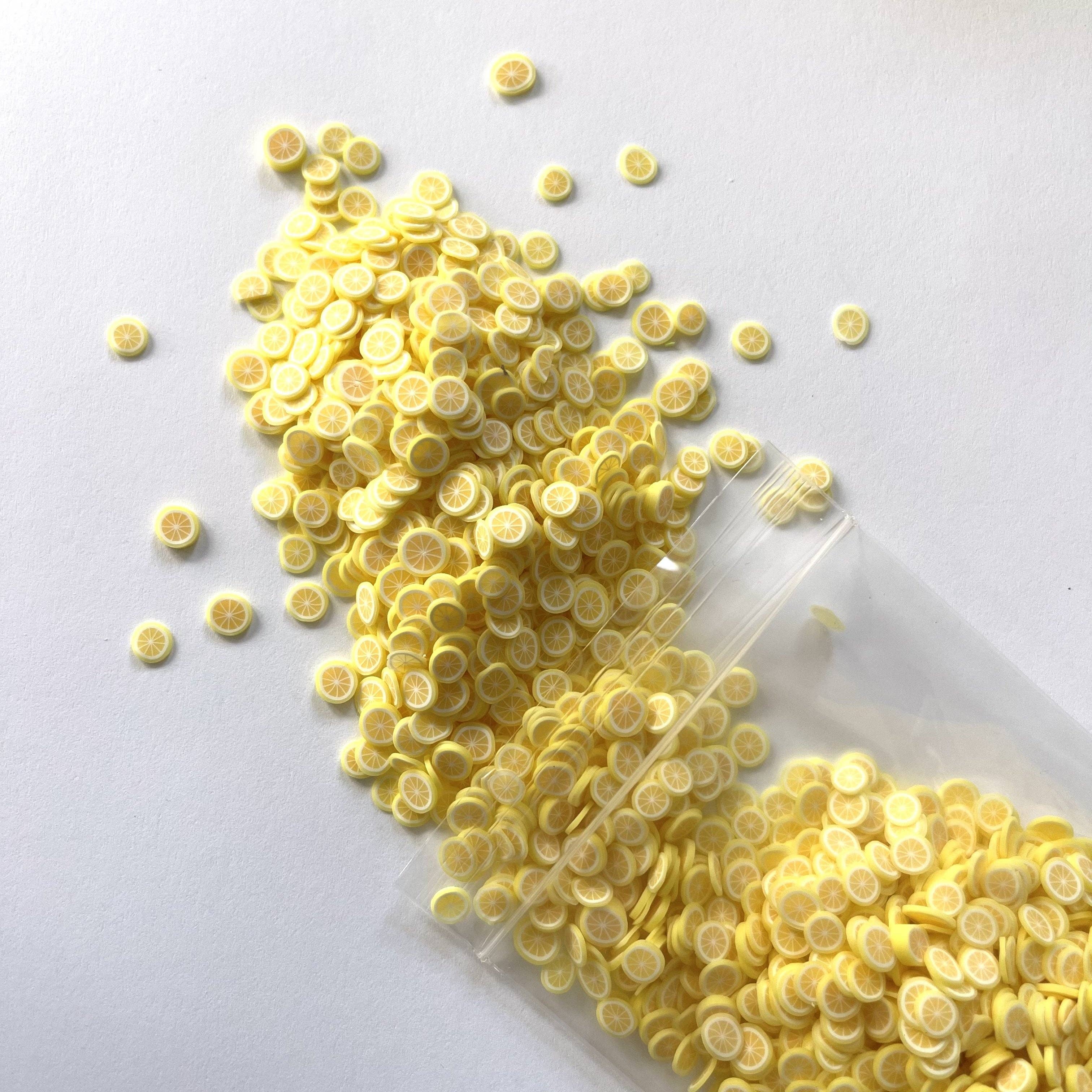 One Stop Cups - Vente Matériels de bricolage - Glitter à l'argile polymère au citron1