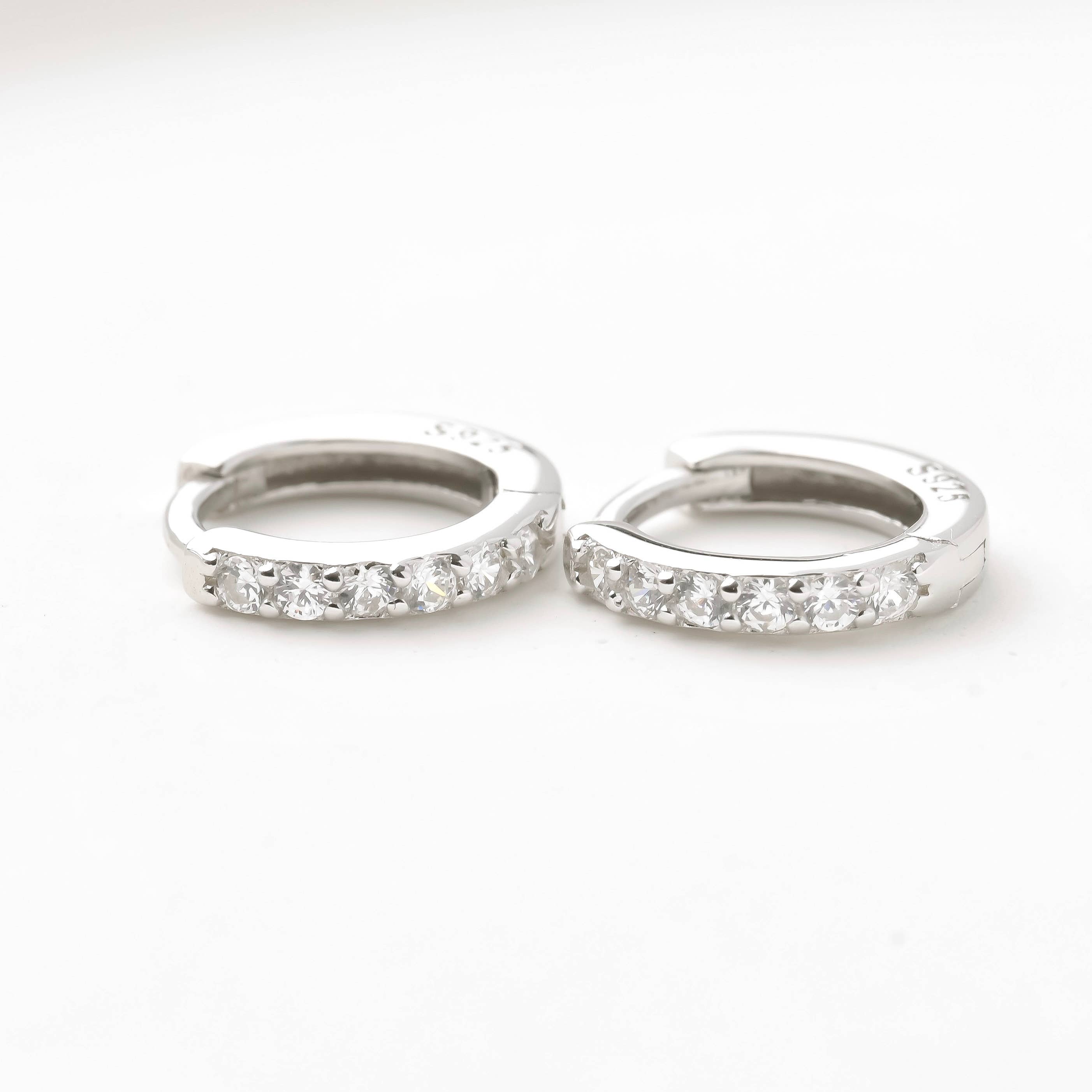 Blueyejewelry - Wholesale Huggie Earrings - Sterling Silver Huggies - Dainty and Bold Small Huggie Hoops4