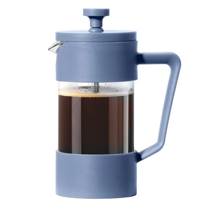 French Press 3 Cup Coffee Maker (350 ml, 12 oz) Blue for wholesale by Oggi