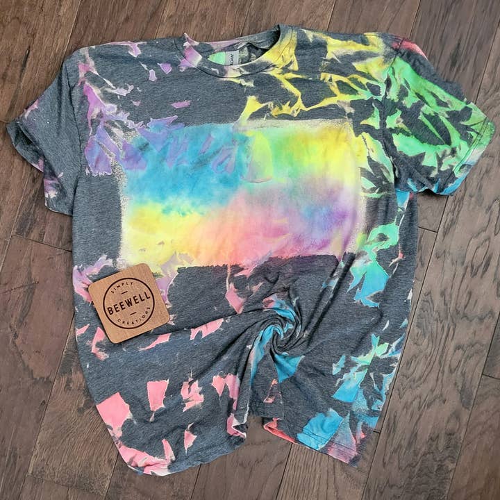 Reverse TieDye Tee Blank for wholesale by Simply BeeWell Creations
