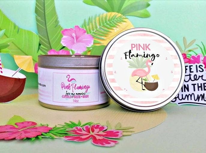 PINK FLAMINGO CANDLE – wholesale Jar/filled candle – Pink Flamingo | Signature Candle2