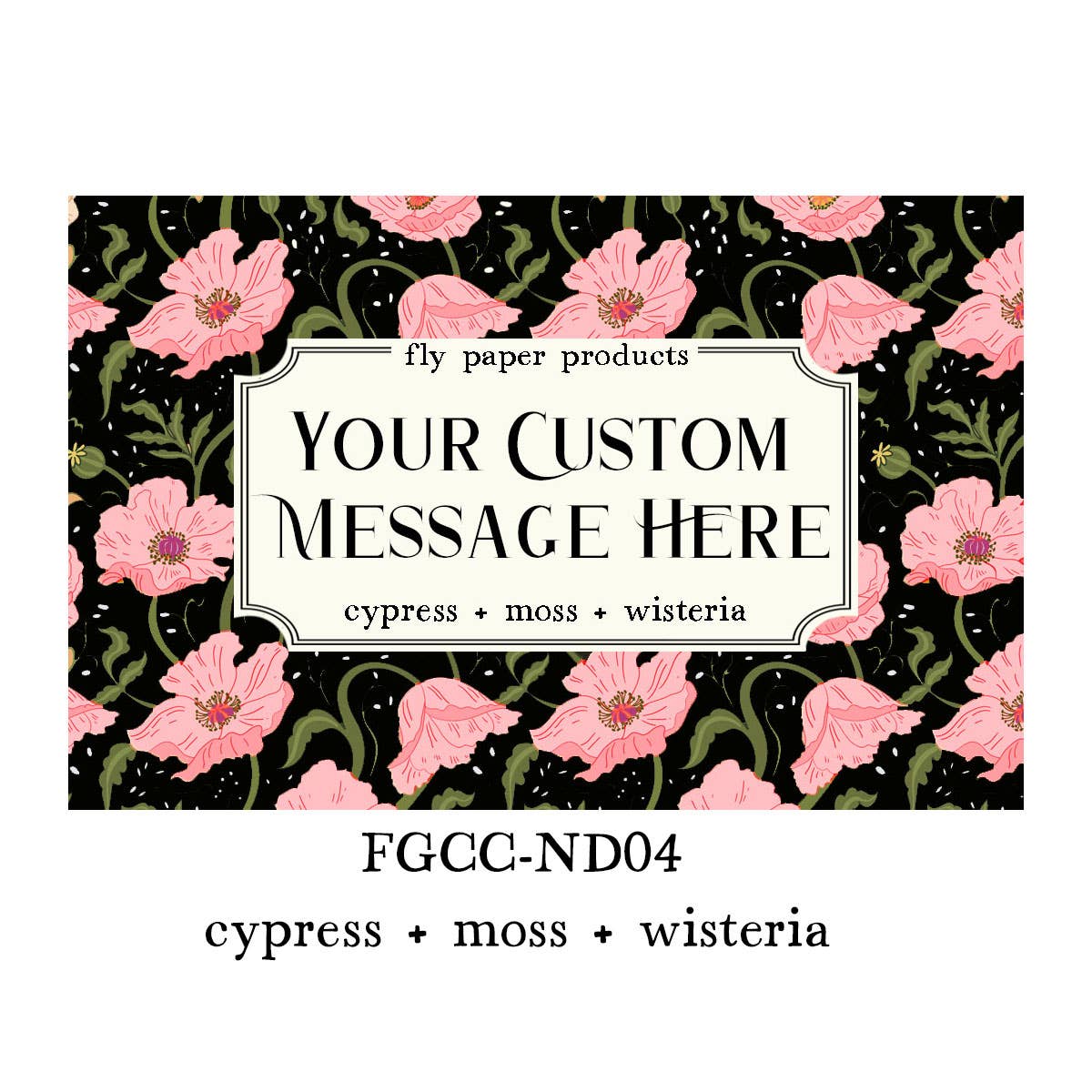 Fly Paper Products - Wholesale Jar/Filled Candle - Custom Name Drop William Morris 9 oz Candle  8