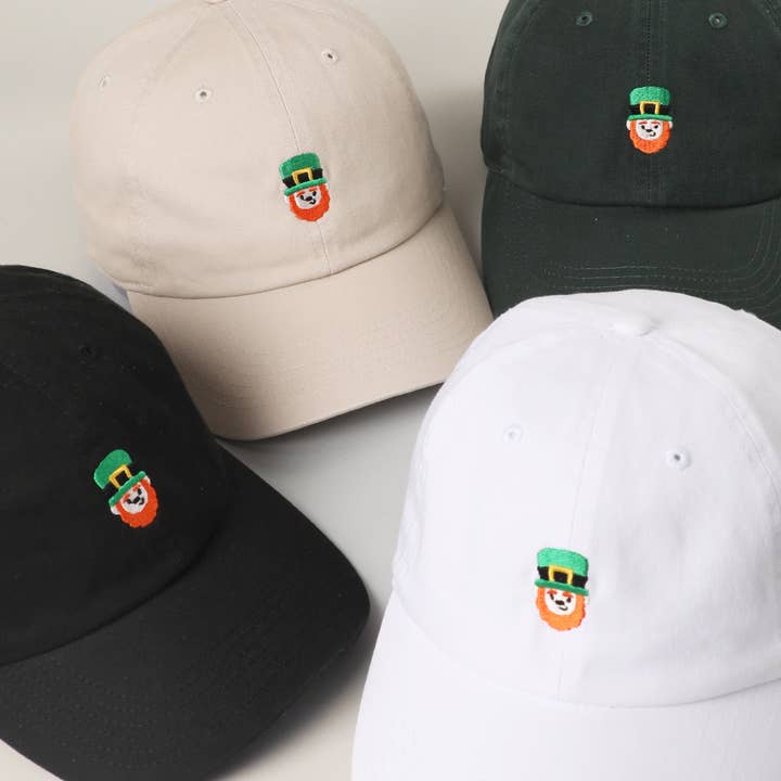 Mini Leprechaun Boy Embroidery Baseball Cap for wholesale by Fashion City