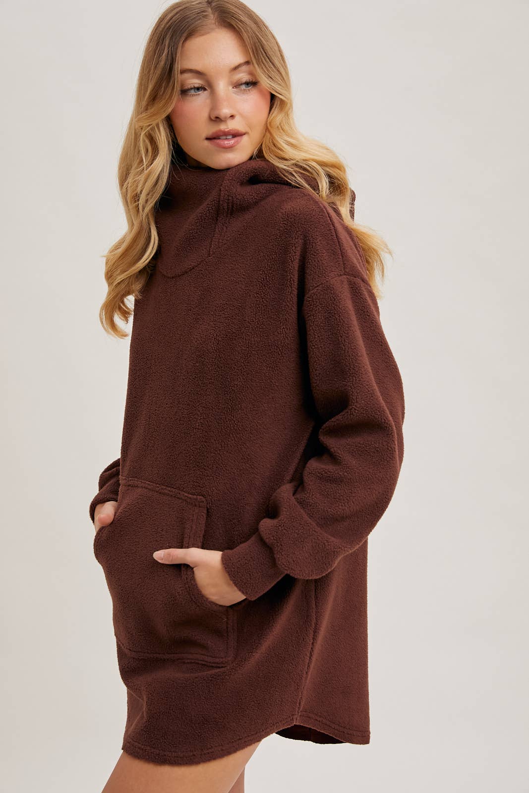 Bluivy - Wholesale Hoodie - Women's - FLEECE HOODIE TUNIC36