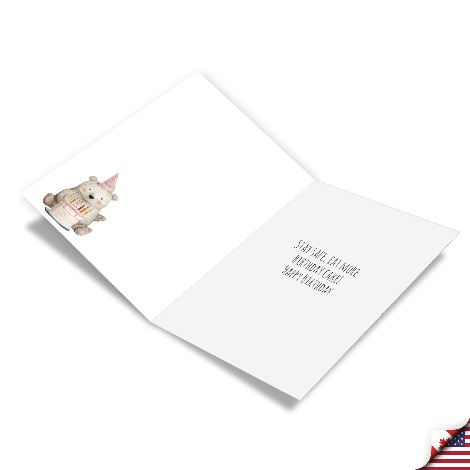 NobleWorks - Wholesale Birthday card - 1 Funny Birthday Greeting Card - Eat More Cake - NobleWorks1