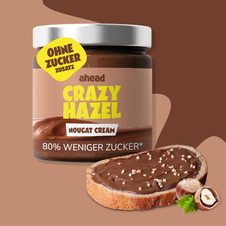 Crazy Hazel Nougat - Pâte à tartiner sans sucre ajouté 6x200g pour la vente par ahead