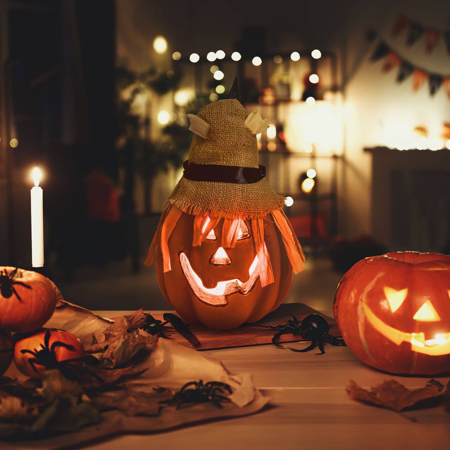 Fun Little Toys – wholesale Outdoor ornament/decor – Pumpkin Light Up Halloween Jack-o'-Lantern Decorations2