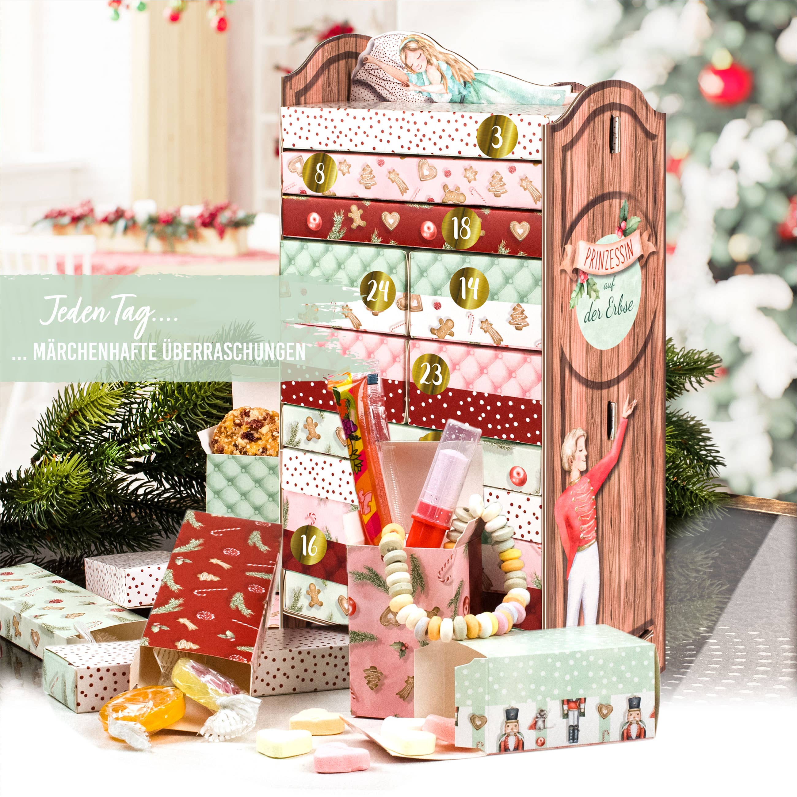 Papierdrachen - Wholesale Advent Calendar - Princess and Pea Advent Calendar - Set 11