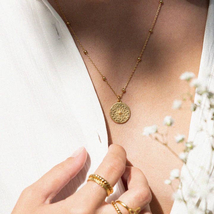 Bacci – Engroshandel Halskæde med vedhæng – Guld halskæde - Stella0