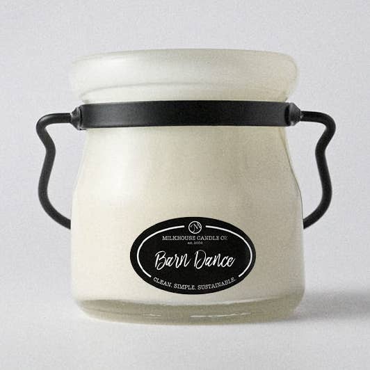 5 oz Cream Jar Candle: Barn Dance for wholesale by Milkhouse Candle Company