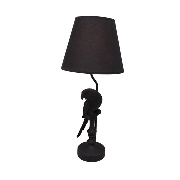 Chehoma USA - Wholesale Accent/Desk Lamp - Black parrot lamp with shade1