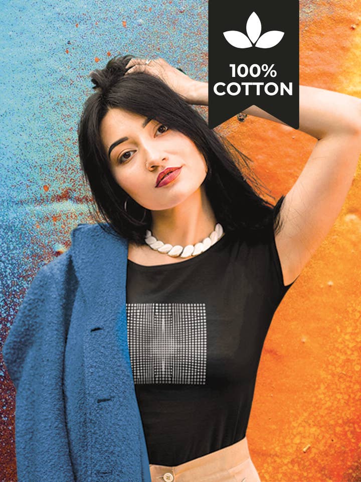 Visual Experience - 100% Cotton Optical Illusion Tee Shirt for wholesale by Running With Wolves