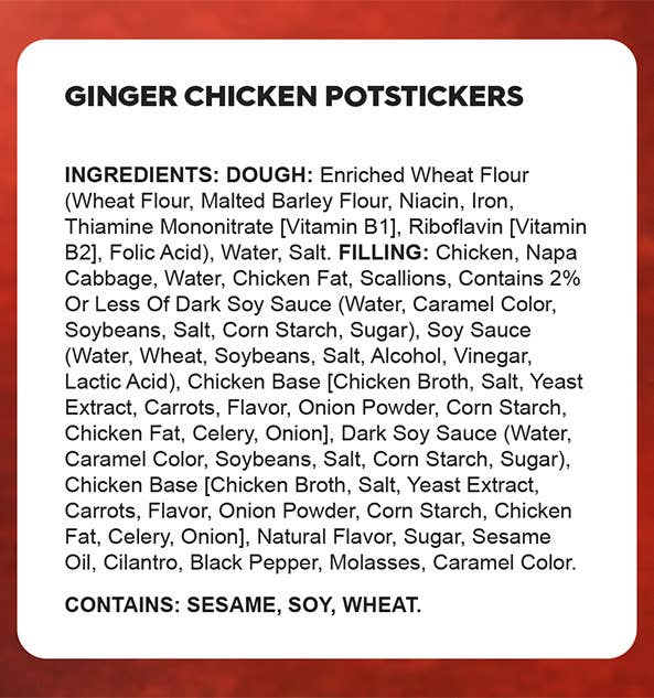 Wow Bao - Wholesale Food/Beverage Label - Wow Bao Ginger Chicken Potstickers3