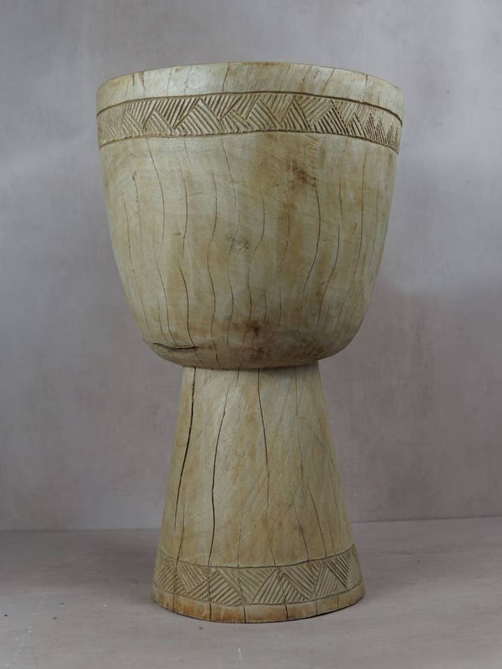 Tapered Wood Side Table - Cameroon - 93.7 for wholesale by Botanical Boys
