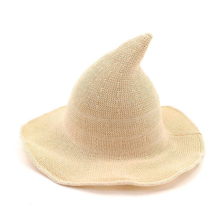 ACCITY - Wholesale Cloche Hat - Women's - Halloween Pointed Witch Hat, Knit & Foldable_CWAH06171