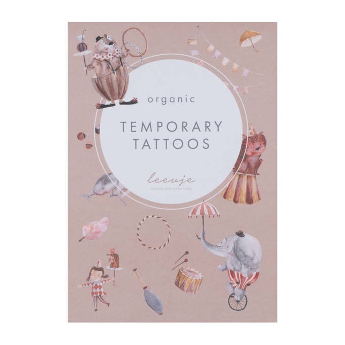 Leevje - Wholesale Temporary Tattoo - Kids - Organic Tattoos "Circus"