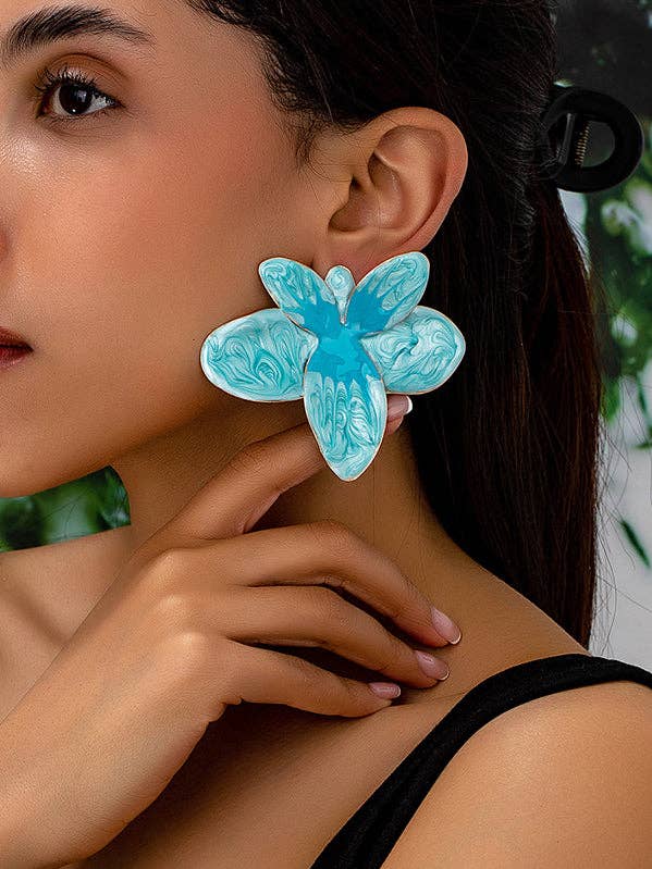 Tropfenohrringe in Blumenform für den Großhandel von VividLux