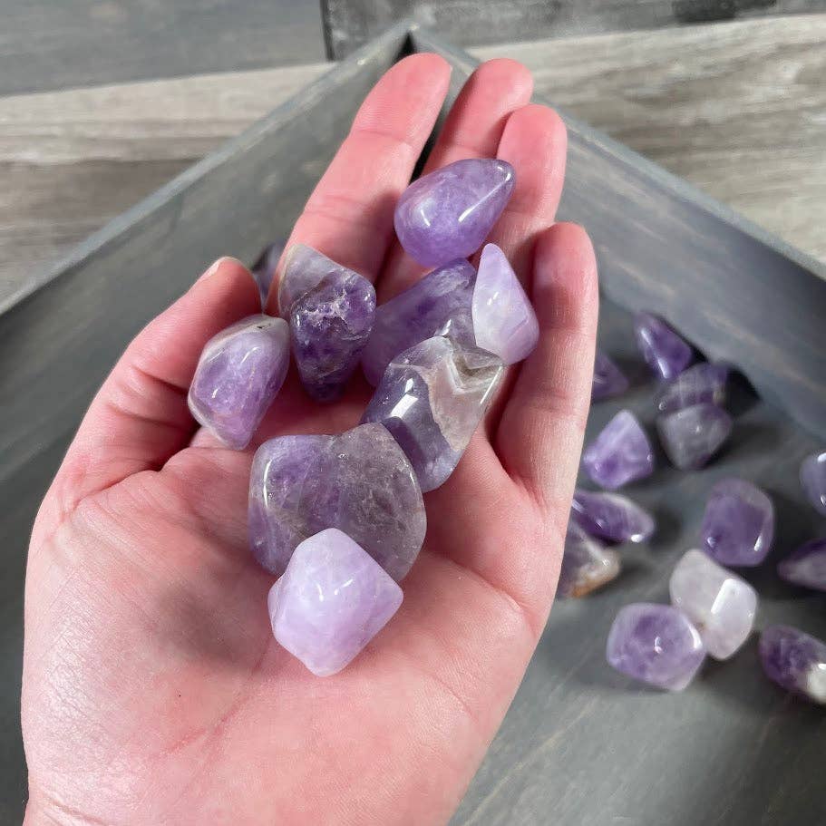 Keystone Crystals - Wholesale Spiritual Stone/Crystal - Bulk Amethyst Tumbled Stones – 1 lb Lot for Crystal Shops2