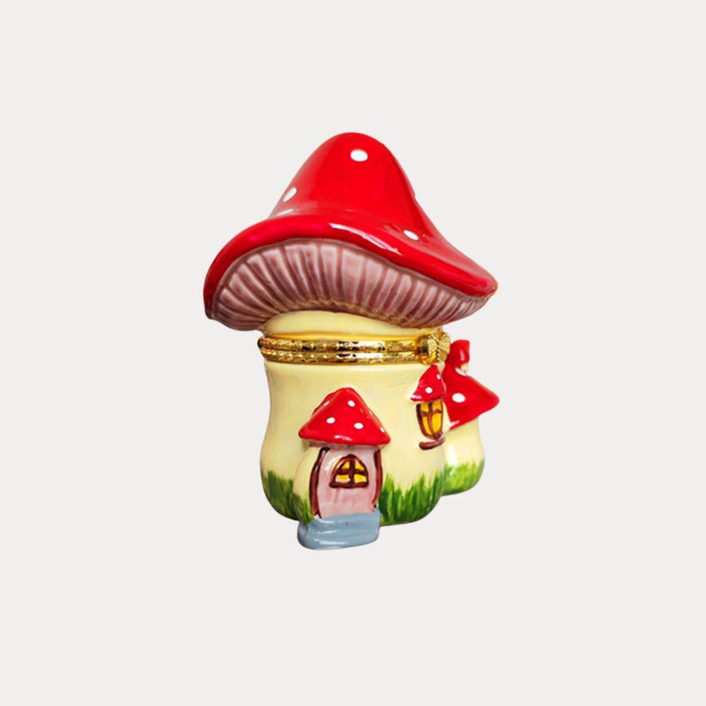 Verdivine - Wholesale Jewelry Box/Organizer - Mushroom Cottage Trinket Box2