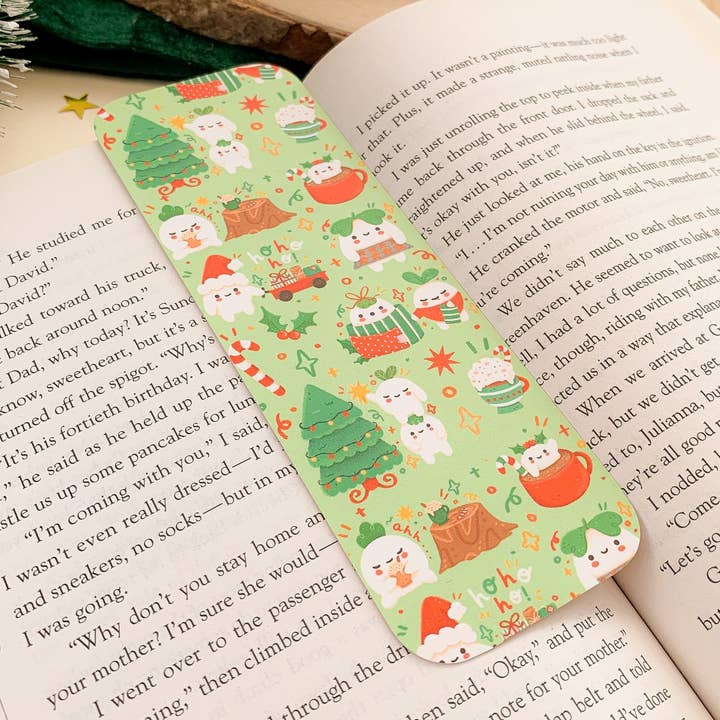 Festive Meebloos - Bookmark for wholesale by Laurel Mae Art