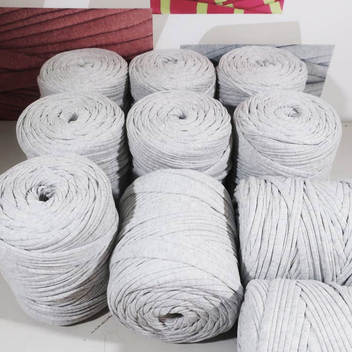 Pacco di Filato per T-shirt 10x - Grigio per la vendita all'ingrosso da parte di WelcomeYarn