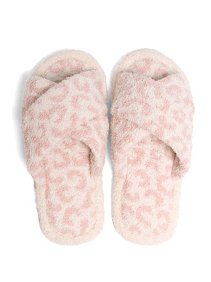 Hana - Wholesale Slippers - Women's - Leopard criss-cross slippers4
